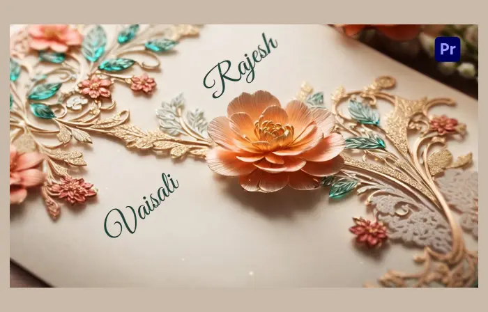 Elegant 3D Design Wedding Invitation Slideshow